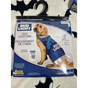 Bud Light Alcohol Dog  Halloween Party Costume M/L Rasta Imposta ! NEW!